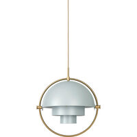 Multi-Lite Pendel 36 cm Messing / Sea Grey Semimat