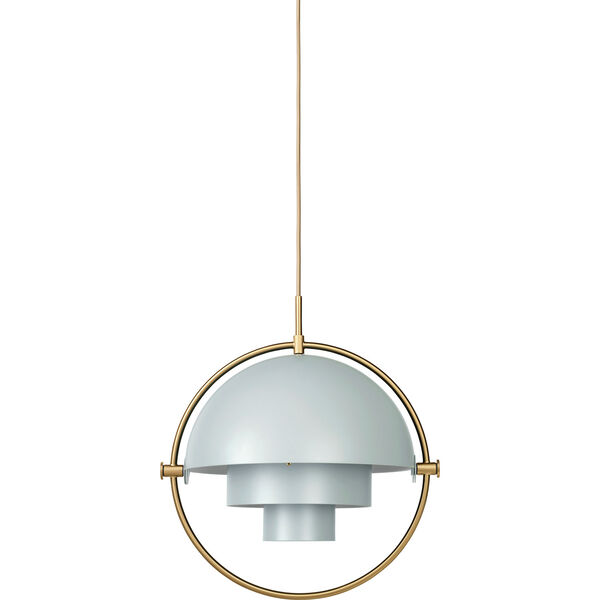 Multi-Lite Pendel 36 cm Mässing/Sea Grey Halvmatt