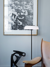 Blossi Gulvlampe Sort / Opal