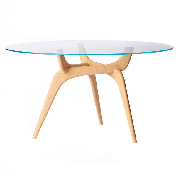 Triiio Matbord Ø135 cm Oljad Ek / Klarglas