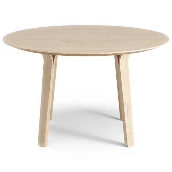 Divido Spisebord Ø120 cm Klarlakeret Ask