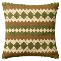 Nisha Tyynynpäällinen 50x50 cm Cactus Green / Ruskeanharmaa