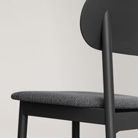 Elephant Stol Sort / Antracitfarvet Bouclé