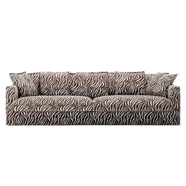 Le Grand Air 4-Personers Sofa Chenille Zebra