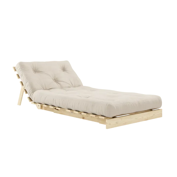 Roots 90 Loungefåtölj Furu / Beige