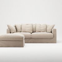 Le Grand Air 3-Seter Sofa Bomull Beige