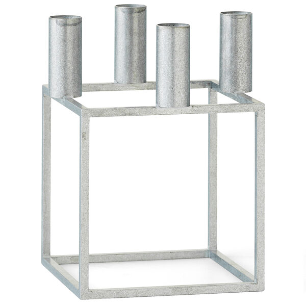 Kubus 4 Ljusstake Zink