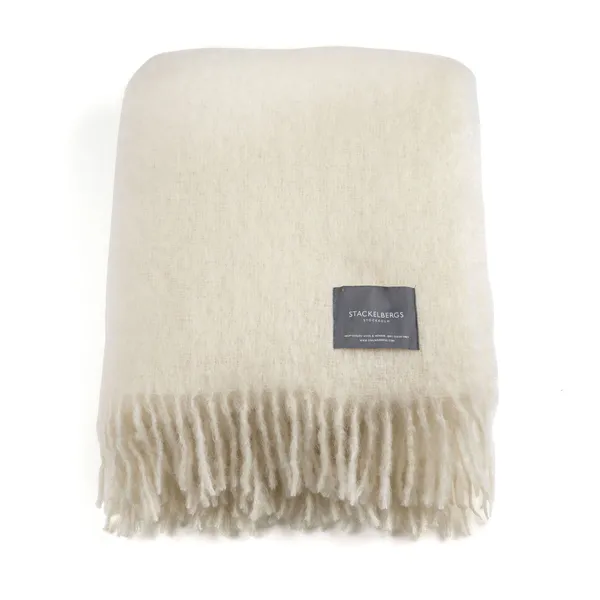 Mohair Filt Rullad Frans 130x170 cm Bright White