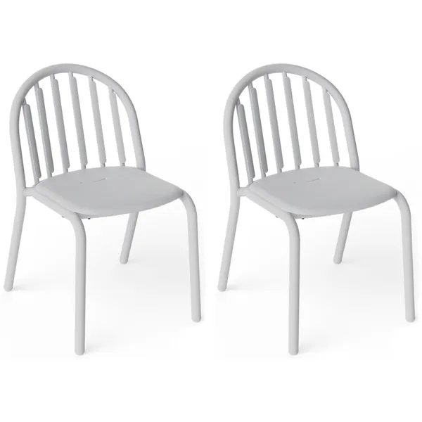 Fred's Stol 2-pack Ljusgrå