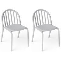 Fred's Stol 2-pack Ljusgrå