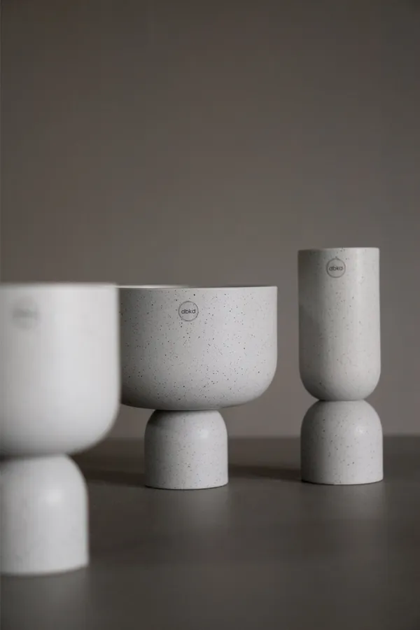 Post Vase white