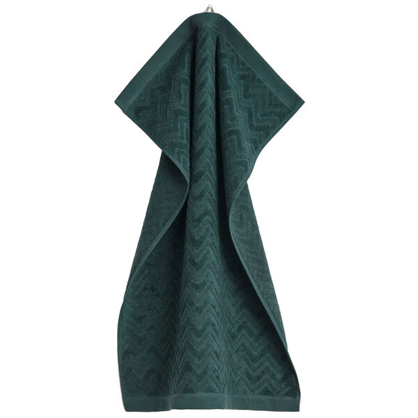Jacquard Herringbone Towel 30X50 Faded Brick Handduk 30x50 cm Tartan Green