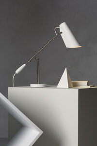 Birdy Bordlampe Hvid / Metallic