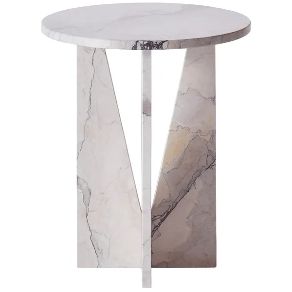 V Sidobord Albanian Grey Marmor