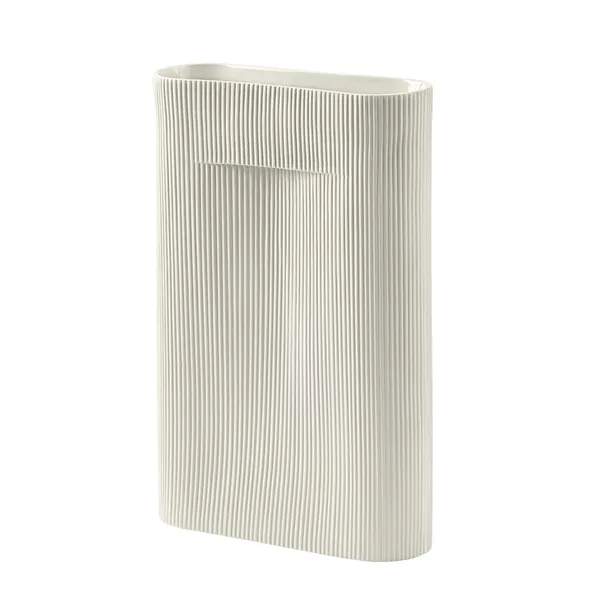 Ridge Vaasi 48 cm Luonnonvalkoinen