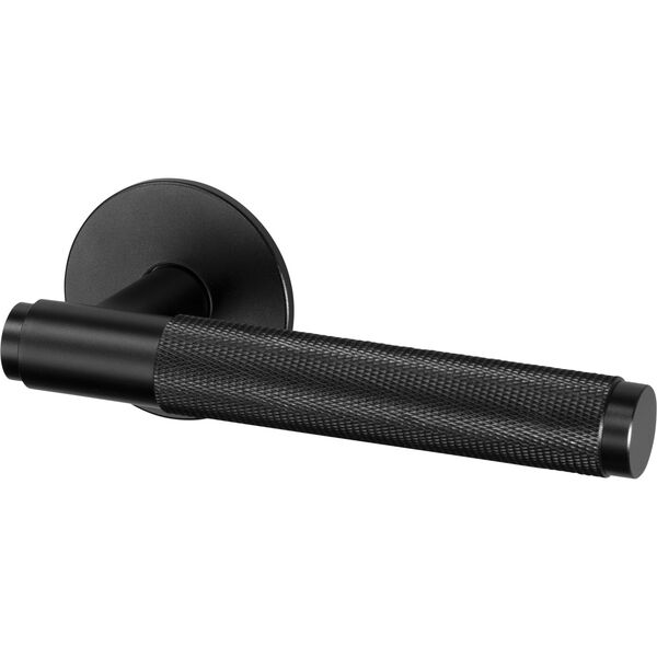 Door Handle Set Unsprung Cross Black