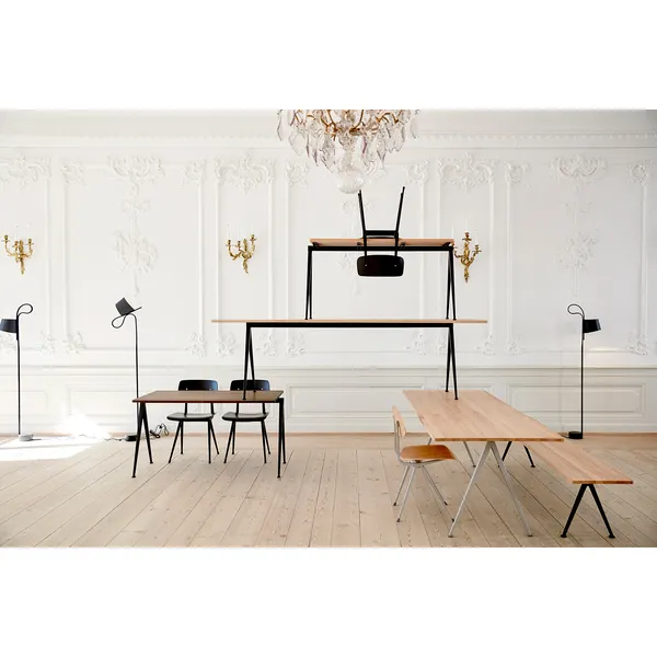 Pyramid Bench 12 190X40 Black Frame/Smoked