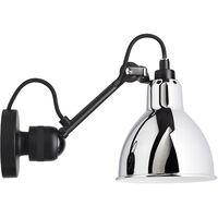 La Lampe Gras N°304 Vegglampe med Ledning Svart / Chrome