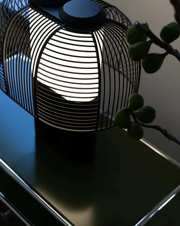 Yasuke Bordlampe Sort
