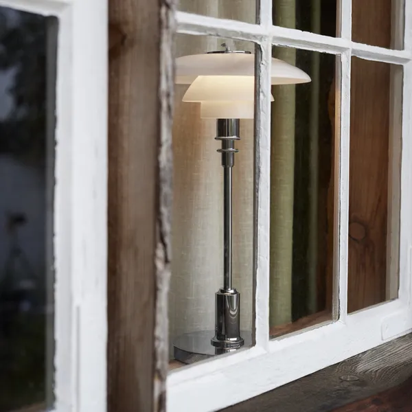 PH 2/1 Bordslampa Portabel Krompläterad