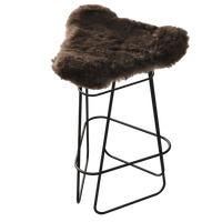 Iceland Barstol 65 cm Sort / Shorn Brown