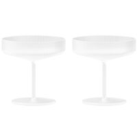 Ripple Coupe-Lasi 2 kpl:n pakkaus Frosted