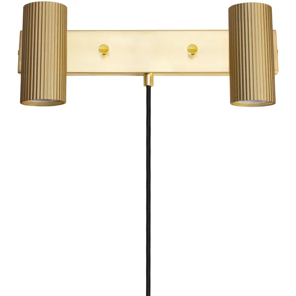 Hubble 2 Vegglampe Brushed Brass