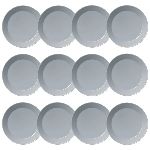 Teema Tallerken 26 cm Pearl Grey 12 Stik