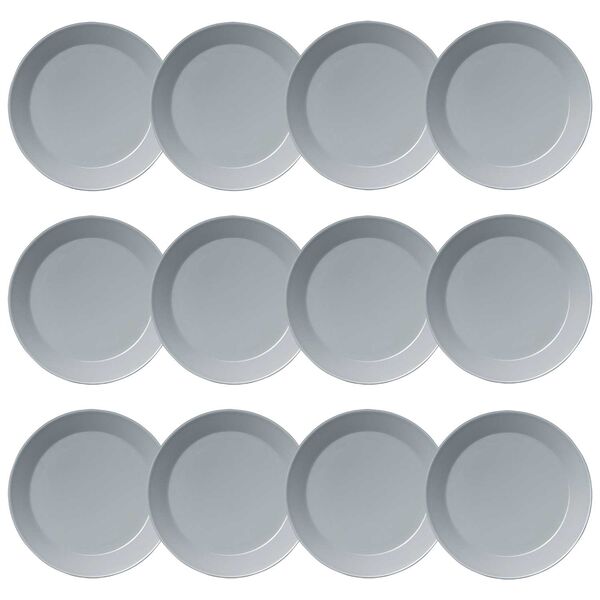Teema Plate 26 cm Pearl Grey 12 Pcs
