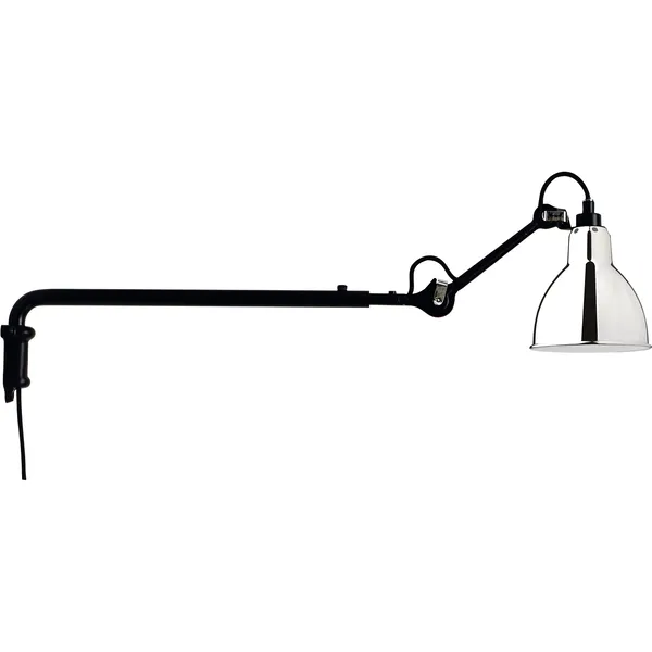 La Lampe Gras N°203 Vegglampe Svart / Chrome
