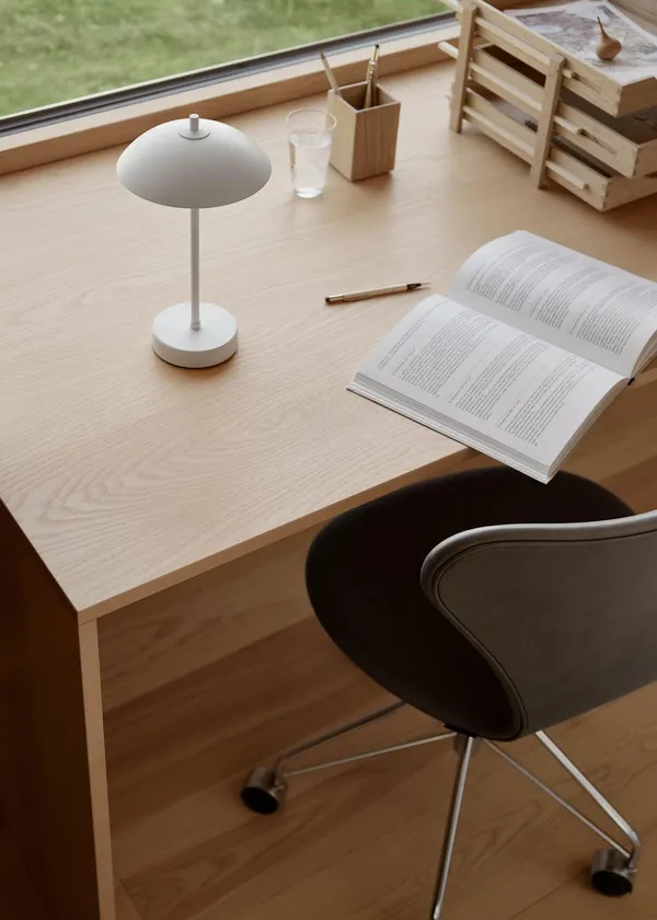 Clam Bordlampe Bærbar Hvit