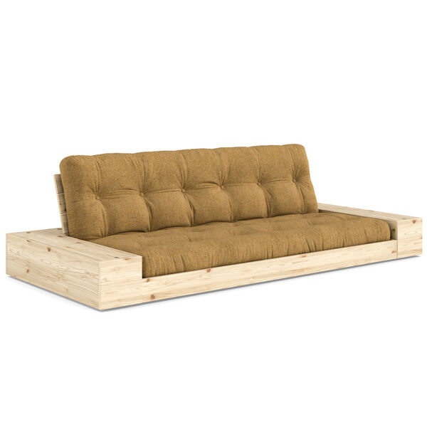 Base Sofa Bed With Storage Raw / Golden Ochre