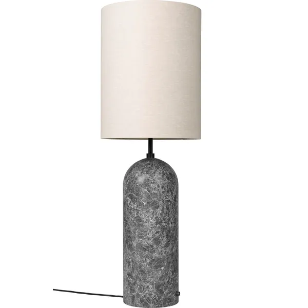 Gravity XL Golvlampa Hög Grå Marmor / Canvas