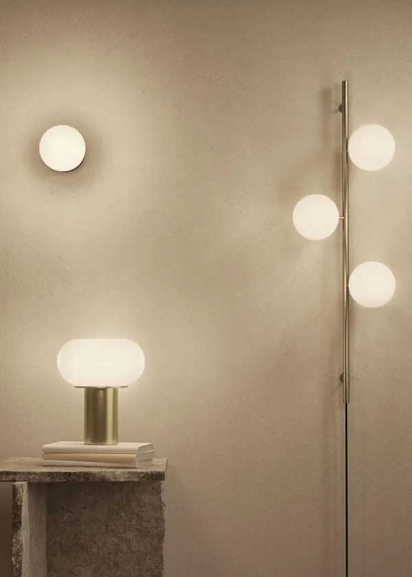 Stringball Bordlampe Messing
