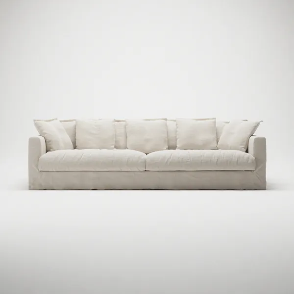 Le Grand Air 4-Sitssoffa Linne Creamy White