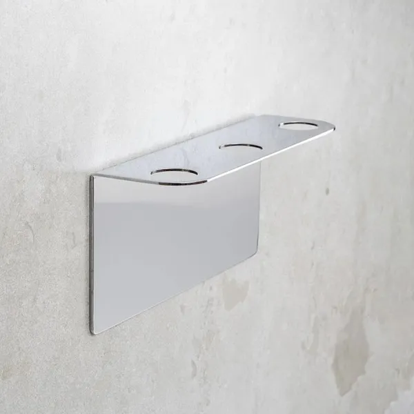 Base Trippel Såpepumpeholder Krom