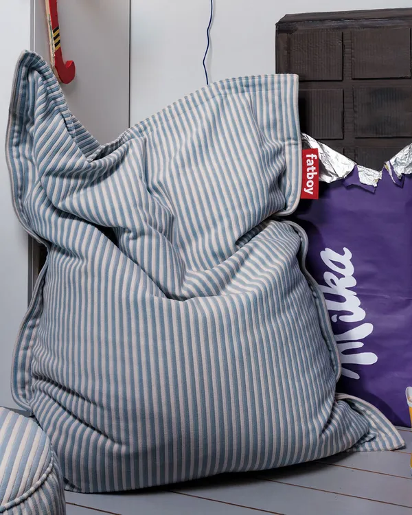 Original slim Terry Bean Bag Blizzard Blue Creme