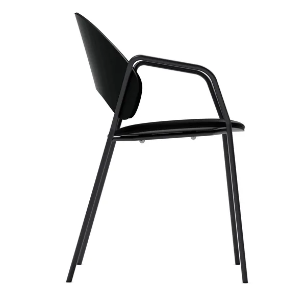 Dosina Lenestol Svart Eik / Black Leather