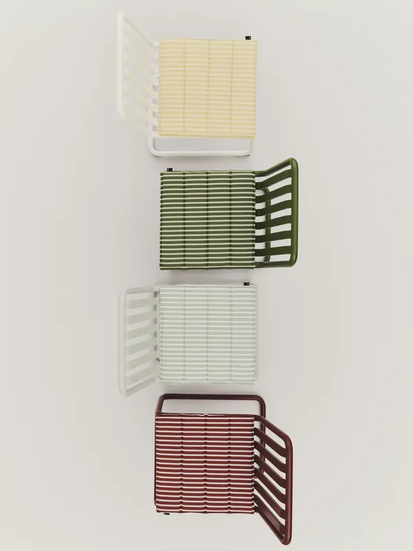Terrazza Seat Cushion 40x40 cm Olive Bold Stripe