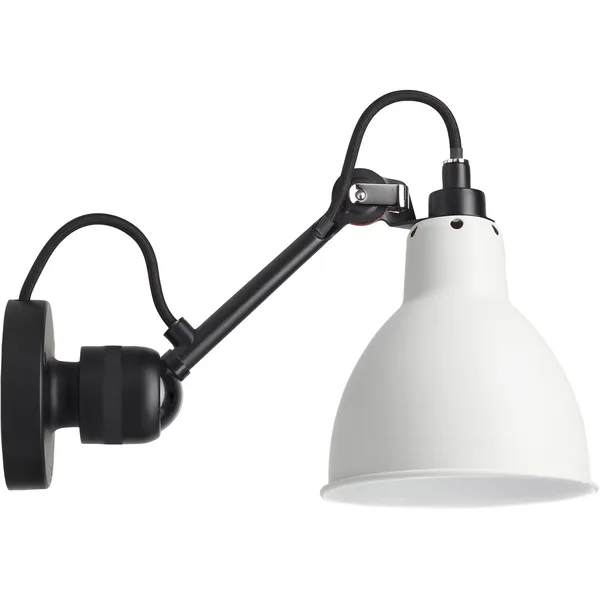 La Lampe Gras N°304 Seinävalaisin Kytkimellä Musta / Valkoinen
