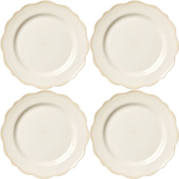 Fleur Sidetallerken 21 cm 4-pak Sand