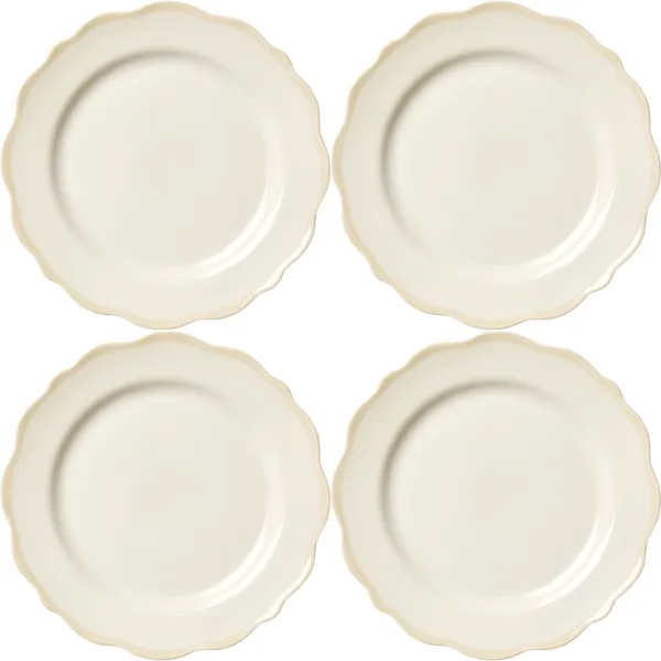 Fleur Sidetallerken 21 cm 4-pak Sand