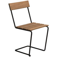 Stol 1 Ubehandlet Teak / Sort