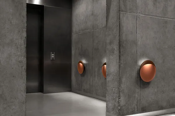 Flindt Vegglampe Ø400 LED 2700K Corten