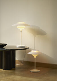 PH 80 Bordlampe Bærbar Opalhvid