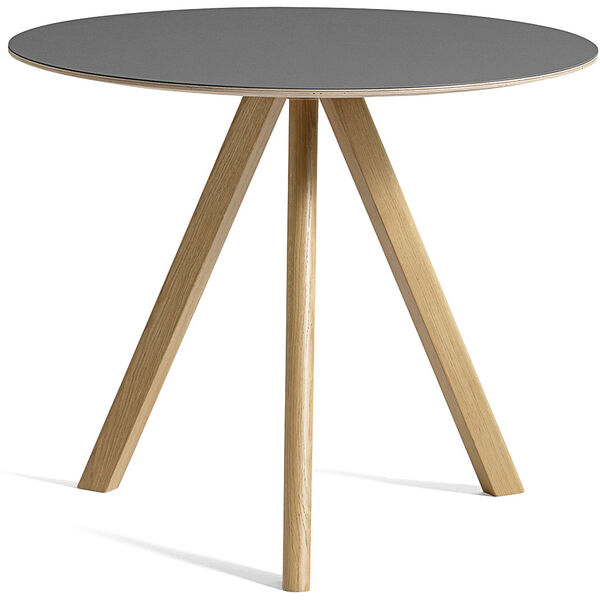 CPH 20 2.0 Bord Ø90 cm Vattenbaserad lackad Ek / Grå