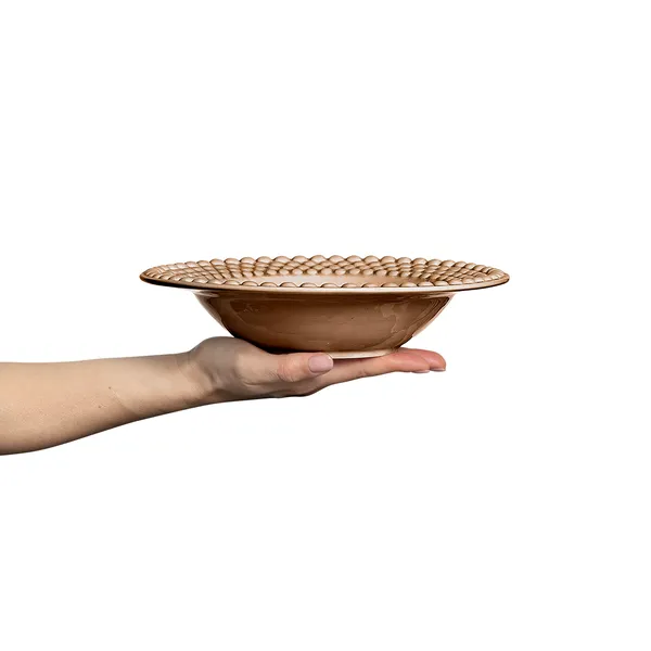Bubbles Suppetallerken 25 cm Cinnamon