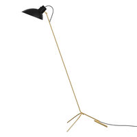 VV Cinquanta Gulvlampe Messing / Sort