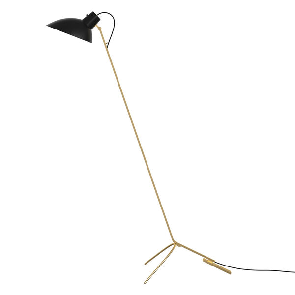 VV Cinquanta Gulvlampe Messing / Sort