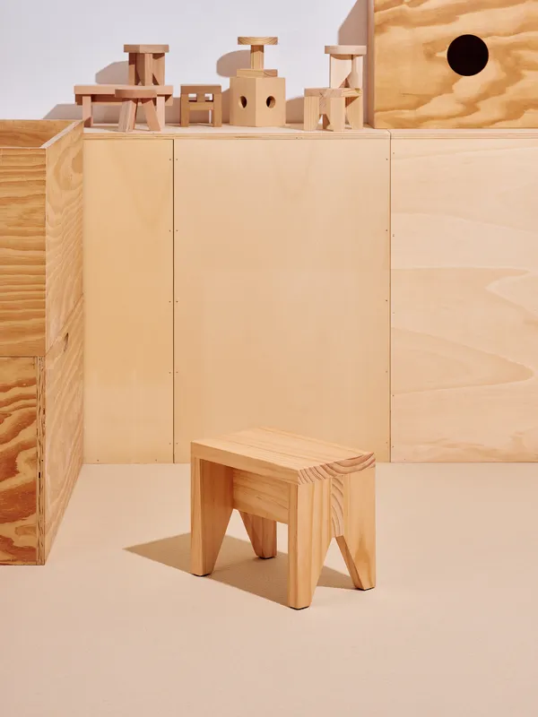 Manolito Stool Short Natural